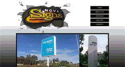 Desktop Screenshot of novaksigns.com.au